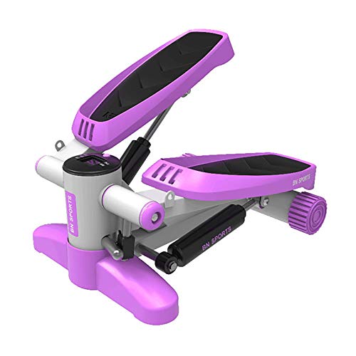 Mini Stepper Fitness MultifuncióN Silenciosa HidráUlica Stepper Tabla Plataforma Stepper con LED Monitor Antideslizante Ejercicios De Entrenamiento Carga MáXima 150Kg Purple