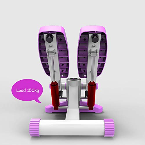 Mini Stepper Fitness MultifuncióN Silenciosa HidráUlica Stepper Tabla Plataforma Stepper con LED Monitor Antideslizante Ejercicios De Entrenamiento Carga MáXima 150Kg Purple