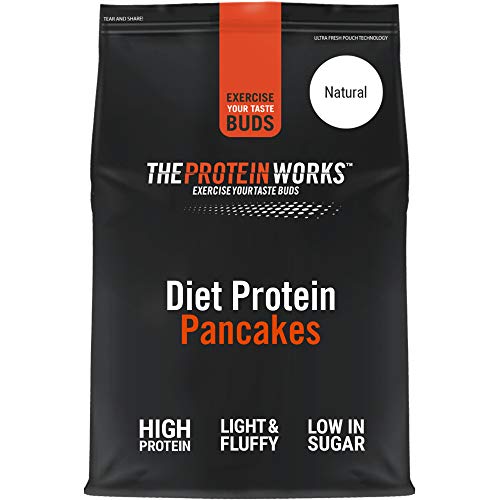 Mix Pancake Proteico Dietético | Alto en Proteínas, Snack Bajo en Azúcar | Rápido y Fácil de Hacer | THE PROTEIN WORKS | Natural | 500g