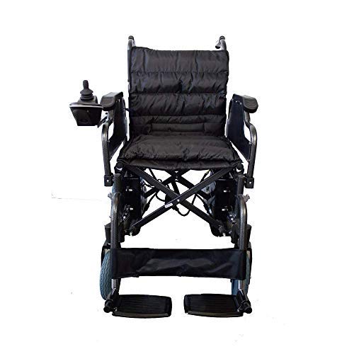 Mobiclinic, modelo Cenit, Silla de ruedas eléctrica, plegable, con motor, para discapacitados, minusválidos, ancianos, ortopedica, para mayores, autonomía 20 km, 24V, color Negro