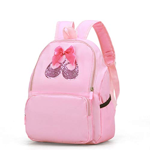 Mochila Infantil Creativa Mochila para Danza clásica Modelo Bolsa Casual de Tela para Estudiantes universitarios Chicas (Rosa) Rosa Rosa L