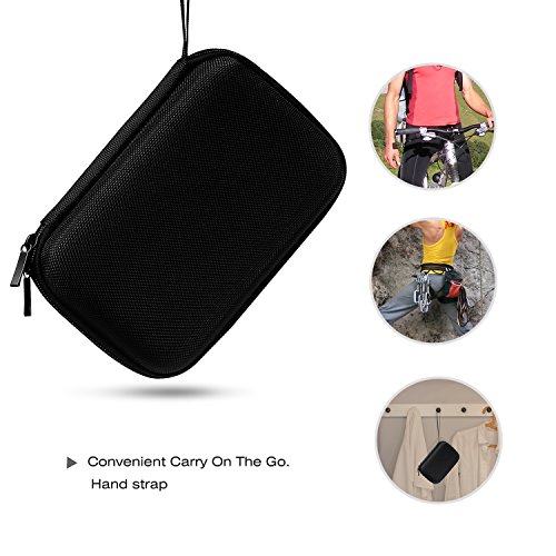 MoKo Estuche portátil con GPS de 7 Pulgadas, Estuche de Almacenamiento portátil con Bolsa Protectora para el navegador GPS Garmin/Tomtom/Magellan con Pantalla de 7"- Negro