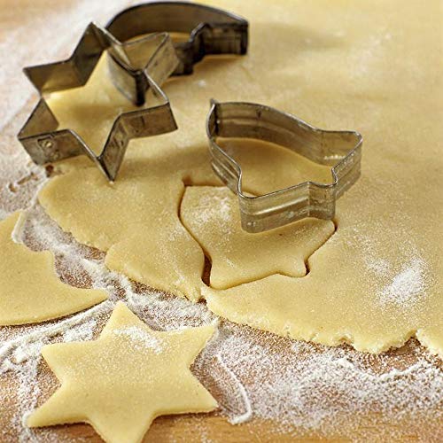 Moldes de Galletas, Gyvazla 35pcs Acero Inoxidable Galletas Cortador para Cookie, Fondant, Formas Navideña Variadas Fiesta Navidad Galletas