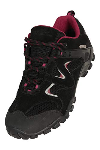 Mountain Warehouse Curlews Zapatos de Las Mujeres - Zapatos Impermeables para la Lluvia, Zapatos de Secado rápido, Entresuela de EVA, Suela de Goma 100% para Caminar Negro Talla Zapatos Mujer 38 EU