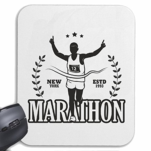 Mousepad alfombrilla de ratón MARATHON MARATHON corredor de maratón EE.UU. CAMISA MARATHON MEDIA MARATÓN DE SAN DIEGO CALIFORNIA atletismo MARATHON para su portátil, ordenador portátil o PC de Intern