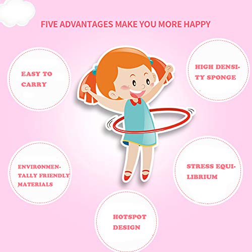 MOZX Niños Hula Hoop,Niño y Niña Círculo De La Aptitud,Niño Realizando Hula-Hoop Material De Esponja Suave Diseño,Fitness Peso Aro De Fitness Desmontable con Espuma,Verde,75cm