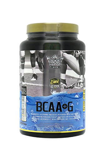 MTX nutrition BCAA'S + G R.GOLD Gourmet [1,0 Kg] IceBlue (Tropical) - Aminoácidos PREMIUM de Cadena Ramificada (50%) + L- Glutamina (50%) KIOWA_Quality en polvo aromatizados.