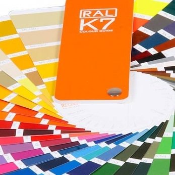 Muestras de colores de código RAL K7