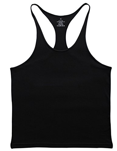 Muscle Alive Hombre Camisetas de Tirantes Entrenamiento Hombre Fitness Deportivo Gimnasio Tops Camisetas T-Shirts Chaleco