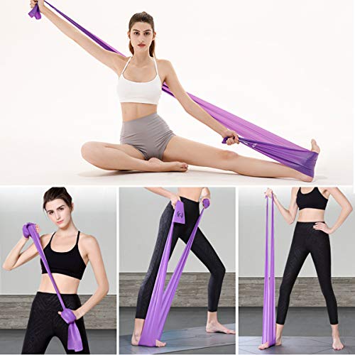 NATUCE 2 Pcs Bandas Elasticas de Fitness, 1.5M x 15CM Látex Natural Cintas Ejercicio Bandas para Yoga, Pilates, Crossfit, Estiramientos, Fisioterapia, Entrenamiento de Fuerza, Mujer y Hombre