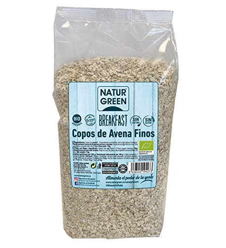 NaturGreen Copos de Avena Finos Sin Gluten Bio 1KG