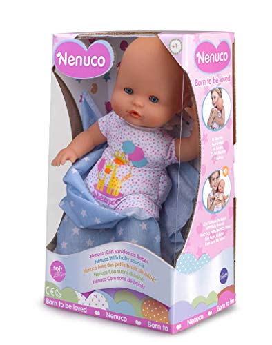 Nenuco Recién Nacido - Muñeco Infantil con Sonidos de Bebé (Famosa 700015452)