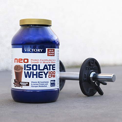 Neo Iso Whey 100CFM 900gr Chocolate. 100% aislado de proteina de suero. Sin grasas. Para dietas keto.