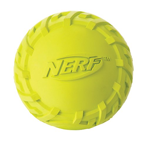 Nerf Dog Trax Tire Squeck Ball - Pelota de Tenis (7,6 cm de diámetro)