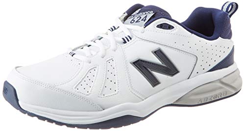 New Balance 624v5, Zapatillas Deportivas para Interior para Hombre, White, 49 EU XX Wide