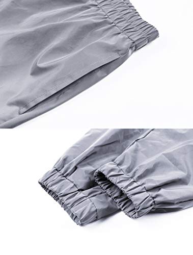 NewL Pantalones Reflectantes para Hombre Gris M