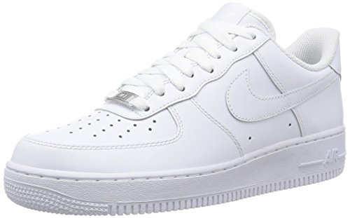 Nike Air Force 1 '07, Zapatillas de Deporte Hombre, Blanco White White, 42 EU