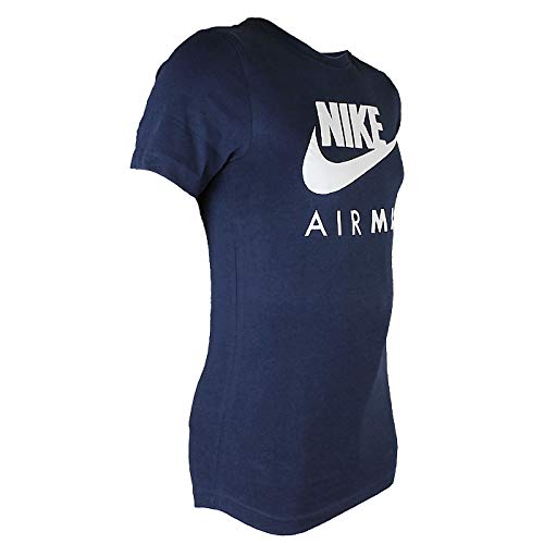 Nike Air Max - Camiseta de manga corta y cuello redondo, para hombre S-2 X L azul azul marino Medium