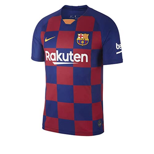 NIKE FCB Y Nk BRT Stad JSY SS Hm Camiseta, Unisex niños, Deep Royal Blue/Varsity Maize, XL