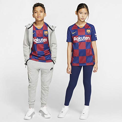 NIKE FCB Y Nk BRT Stad JSY SS Hm Camiseta, Unisex niños, Deep Royal Blue/Varsity Maize, XL