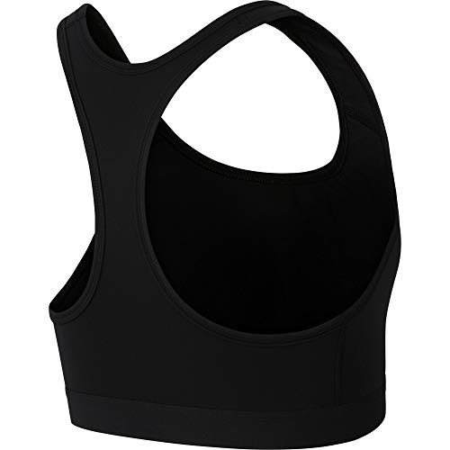 NIKE Med Band Bra Non Pad Sujetador de Deporte, Mujer, Black/Black/(White), M