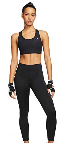 NIKE Med Non Pad Bra Sujetador de Deporte, Mujer, Black/(White), XL