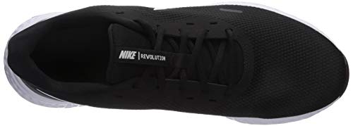 NIKE Revolution_5', Zapatillas Hombre, Black/White/Anthracite, 41 EU