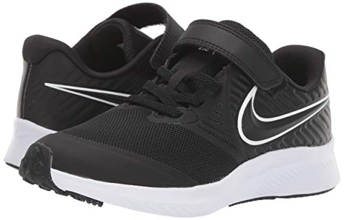 Nike Star Runner 2 (PSV), Zapatillas de Running, Negro (Black/White/Black/Volt 001), 27.5 EU