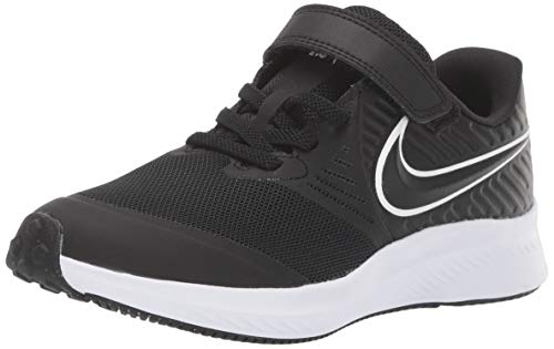 Nike Star Runner 2 (PSV), Zapatillas de Running, Negro (Black/White/Black/Volt 001), 27.5 EU