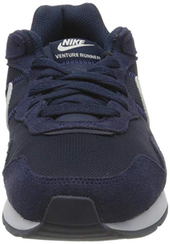 NIKE Venture Runner, Sneaker Hombre, Midnight Navy White Midnight Navy, 44 EU