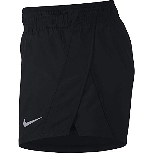 NIKE W NK 10K Short Sport Shorts, Mujer, Black/Black/Black/Wolf Grey, L