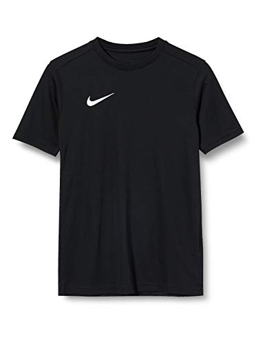 NIKE Y Nk Dry Park VII JSY SS Camiseta de Manga Corta, Unisex niños, Negro/Blanco, M