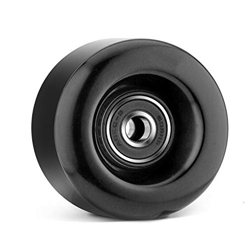 NONMON Ruedas Rodamientos para Patines Cuatro,4Pcs 57MM 82A Patines en Paralelo Repuesto Wheels con 8Pcs Cojinetes Bearings 608RS ABEC-9,para Quad Roller Skates Skateboard,Negro