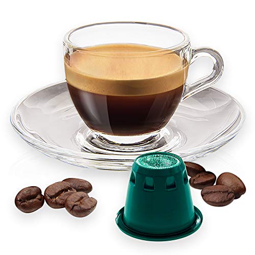 Note D'Espresso Cápsulas de Café Intenso exclusivamente compatibles con cafeteras Nespresso* - 100 Unidades de 5.6 g, Total - 560 g