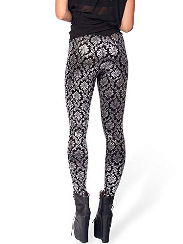 Nuofengkudu Mujer Estampados Leggins Largos Elasticos Cintura Alta Lisos Mallas Deporte Colores Hippie Transpirable Push up Yoga Pantalones (Negro Frustrar,Talla única)