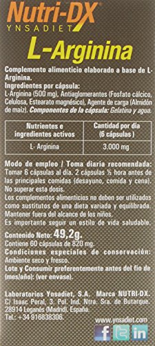 Nutri-Dx L Arginina - 60 Cápsulas