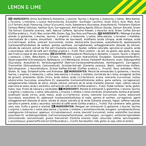 Optimum Nutrition ON Amino Energy Pre Workout en Polvo, Bebida Energética con Beta Alanina, Vitamina C, Cafeína, Aminoacidos Incluyendo BCAA, Lima Limón, 30 Porciones, 270g, Embalaje Puede Variar