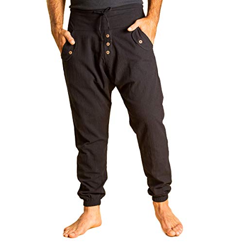 PANASIAM Yogipants 01, Cotton, Black, M