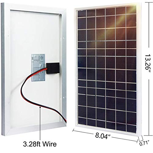 Panel solar ecológico (10 W, 12 V, 10 W, cargador de batería)