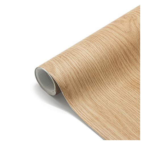 Papel Adhesivo Madera para Muebles 61x500cm, Espesar Duradero Vinilo Película Prueba de Aceite Impermeable Papel Pared para la Cocina Encimera Oficina, Type B