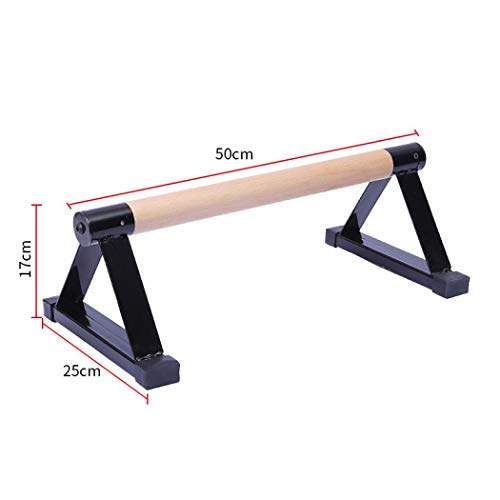 Paralelos de madera, de madera Push-Ups Bar Press-Up Soporte Soporte de Entrenamiento de Músculo de Fitness Calistenia Handstand Equipo de Interior (negro)