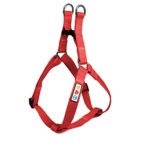 Pawtitas Arnes de Entrenamiento Chaleco Pechera para Perros y Cachorros arnes de adiestramiento Ideal para Caminar Perros Cachorros arnes Pequeño Color Rojo