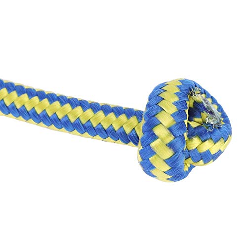 Pelota de Cuerda para Mascotas, 6 cm EVA portátil Adiestramiento de Perro Mascota Masticar Juguetes interactivos Resistentes a mordeduras Cuerda portadora Bola de Goma Indestructible(Amarillo)