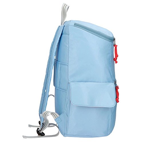 Pepe Jeans Yoga Mochila Adaptable para Portátil 15,6" Azul 33x44x19 cms Poliéster 25.92L