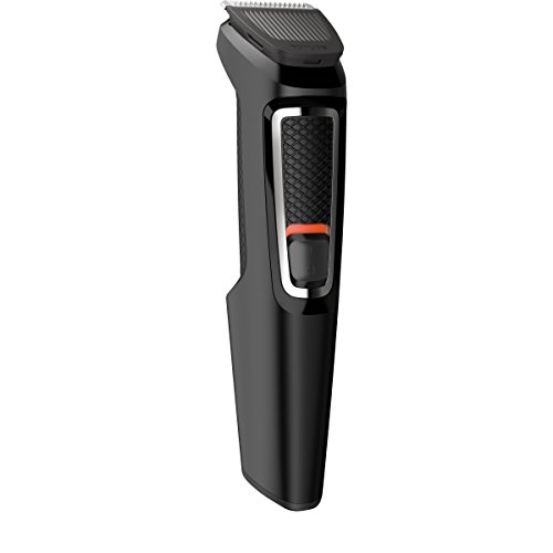 Philips MG3730/15 Recortadora para barba y pelo, 8 en 1, accesorios para nariz y orejas, cortapelos cara, y cabeza, 60 minutos de autonomía, Negro