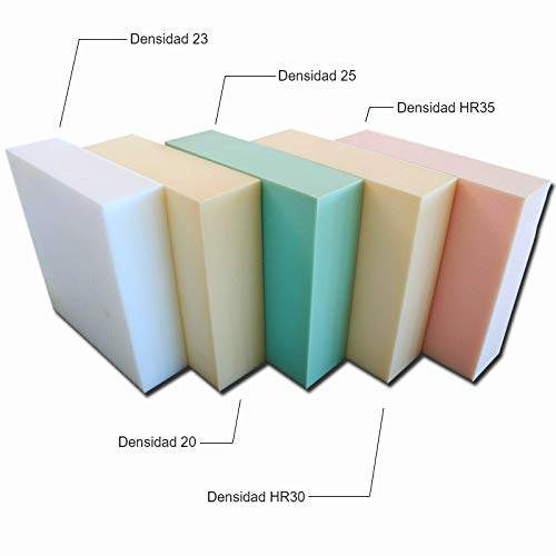 Pieza de Espuma a Medida 60 x 120 x 10 cm - Densidad 25 kg/m3 Extrafirme, para Otras Medidas consúltenos