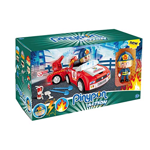 Pinypon Action- Bombero Vehículos de Acción, para niños y niñas a Partir de 4 años, Multicolor (Famosa 700014610) , color/modelo surtido