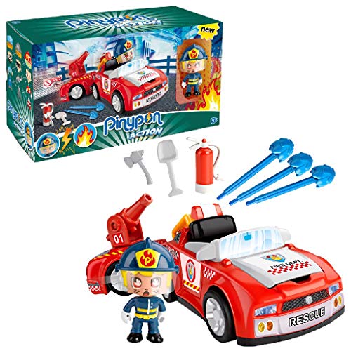 Pinypon Action- Bombero Vehículos de Acción, para niños y niñas a Partir de 4 años, Multicolor (Famosa 700014610) , color/modelo surtido