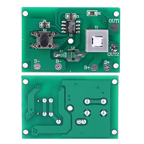 Placa de circuito de lámpara solar, controlador de sensor de control de luz solar con modo de luz de 8 tipos y conmutador 1.2V utilizado para luces de cadena solar 100LED, módulo de controlador