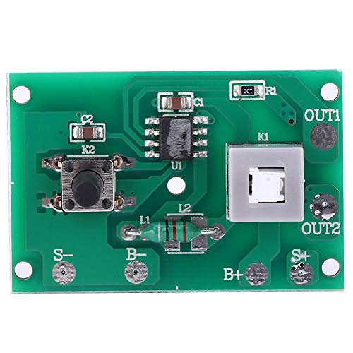 Placa de circuito de lámpara solar, controlador de sensor de control de luz solar con modo de luz de 8 tipos y conmutador 1.2V utilizado para luces de cadena solar 100LED, módulo de controlador